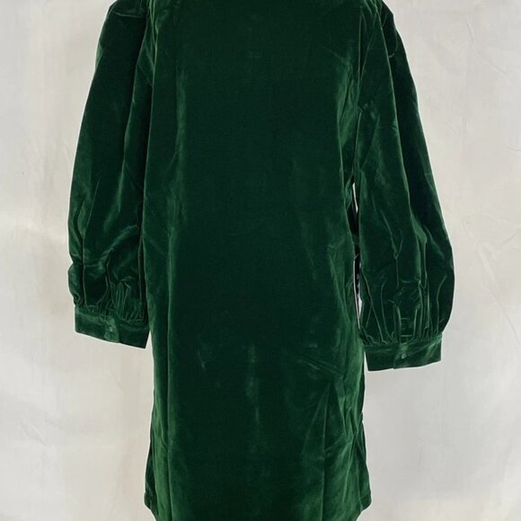 NEW TUCKERNUCK Green Velvet Dress Size M Long Sleeve – Classic & Festive - Picture 2 of 8